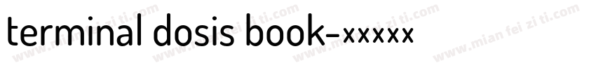 terminal dosis book字体转换
